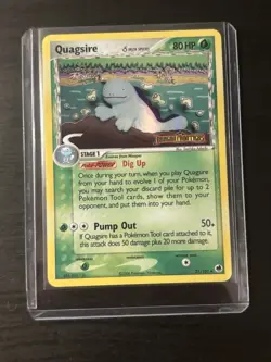 Quagsire - Reverse Holo #21 Dragon Frontiers Pokemon TCG LP - Image 3