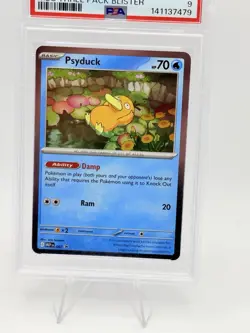 2025 POKEMON MEP EN-MEG 3-PACK BLISTER PROMO 007 PSYDUCK PSA 9 - Image 2