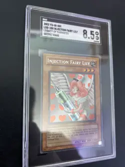 SGC GRADED 8.5 Yu-Gi-Oh! TCG Injection Fairy Lily Legacy of Darkness LOD-100 - Image 2