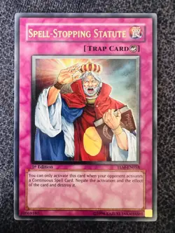 Yugioh Spell-Stopping Statute TLM-EN058 Ultimate Rare 1st Edition NM - Image 1