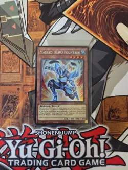 YUGIOH MASKED HERO FOUNTAIN BLGG-EN029 SECRET 1ST ED NM - Image 1