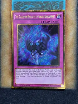 Yugioh The Phantom Knights Of Shade Brigidine PGL3-EN015 Gold Secret Rare 1st NM - Image 1