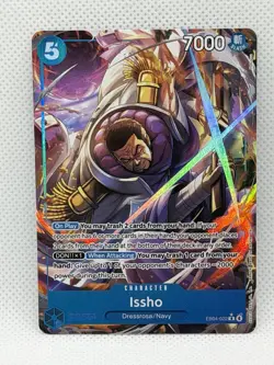 Issho EB04-022 Rare Alternate Art Holo - Azure Sea's Seven NM One Piece TCG - Image 1