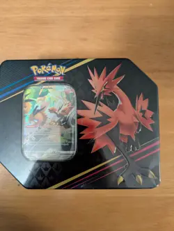 Pokemon Crown Zenith Tin Galarian Zapdos Sword & Shield Factory Sealed - Image 1