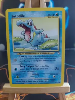 Pokemon TCG Neo Genesis Totodile Card 81/111 Vintage WOTC - Image 1