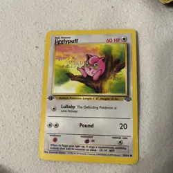 Pokemon TCG Jungle Jigglypuff Card 54/64 1st Edition Common - Image 1