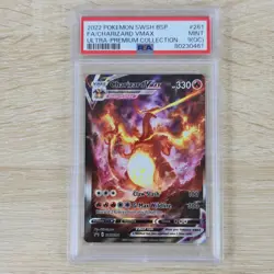 OC OFF CENTER ERROR PSA 9 MINT Charizard VMAX SWSH261 Full Art Promo Pokemon - Image 1