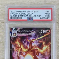 OC OFF CENTER ERROR PSA 9 MINT Charizard VMAX SWSH261 Full Art Promo Pokemon - Image 2