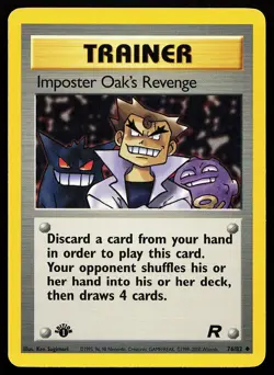 Imposter Oak's Revenge 76/82 1st Edition Uncommon Team Rocket Pokemon Card - Image 1