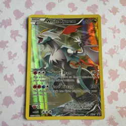 White Kyurem XY81 XY PROMO RARE HOLO Pokemon Card FULL ART MP/LP - Image 2
