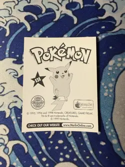 1999 Topps Merlin Pokemon #S28 Misty Sticker Card Gold Prism Holo Pack Fresh NM✨ - Image 2