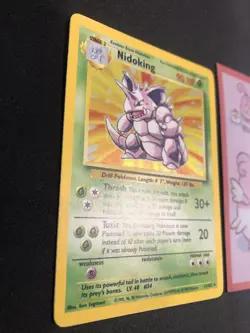 Nidoking 11/102 Holo Rare Base Set Unlimited Pokemon Card 036 💎NM💎 - Image 3