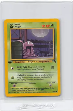 GRIMER 48/62 - 1ST EDITION - Fossil - Common - VINTAGE WOTC Pokemon Card - NM/M - Image 1