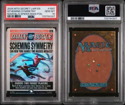 PSA 10 SPIDER-MAN MAGIC THE GATHERING SECRET LAIR DROP #1997 SCHEMING SYMMETRY - Image 3