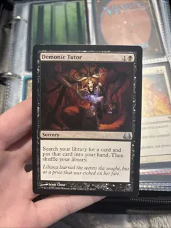 Demonic Tutor Black Uncommon Magic MTG Card NM Mystery Booster - Image 1