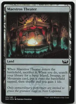 Maestros Theater FOIL Common Streets of New Capenna LP MTG - Image 1