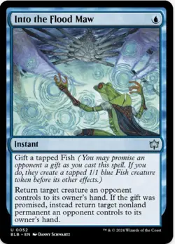1 x Into the Flood Maw - Bloomburrow - LP - MTG - Image 1