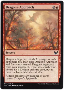 TL1060 Magic The Gathering Dragon's Approach 097/275 STX 2021 - Image 1