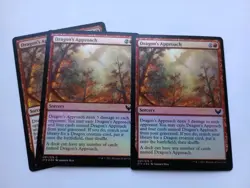 MTG - 3x Dragon's Approach - 2x Foil - Strixhaven School Of Mages - NM - Image 2