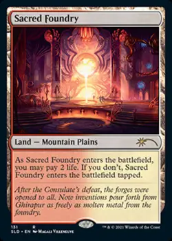 [1x] Sacred Foundry Near Mint, English Secret Lair MTG Magic - Image 1