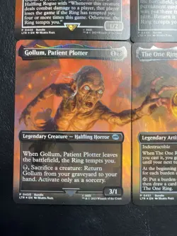 MTG The One Ring FOIL Bundle Scene 0448-0451 (Marta Nael) w/ Sam, Frodo, Gollum - Image 5