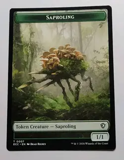 MTG - Lorwyn Eclipsed: Saproling (0007) The Monarch (0012) - Near Mint - Image 1