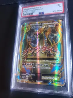 PSA 1 Pokemon TCG M Charizard EX 2016 Full Art XY Evolutions Card 101/108 - Image 1