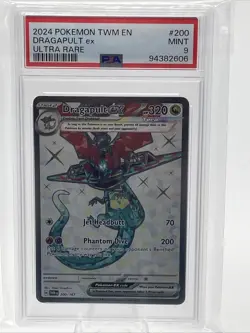 Dragapult ex - 200/167 - UR - Twilight Masquerade - Pokemon - PSA 9 - Image 1