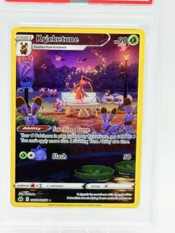 2023 POKEMON SWORD & SHIELD CROWN ZENITH #GG02 FULL ART/KRICKETUNE PSA 9 - Image 2