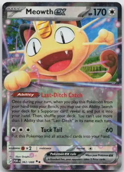 Meowth ex 062/088 Double Rare Perfect Order Pokemon NM/M - Image 1