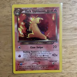 Pokemon TCG Neo Destiny Dark Typhlosion Holo Rare 10/105 80 HP 2000 English - Image 1