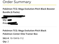 Pokemon PITCH BLACK Pokemon Center ETB Elite Trainer Box PRESALE CONFIRMED - Image 2