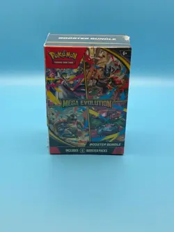 Pokemon TCG Mega Evolution Booster Bundle – 6 Booster Packs Sealed - Image 1