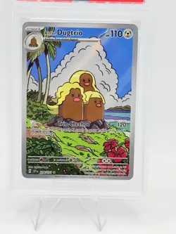 Alolan Dugtrio Illustration Rare 208/191 Surging Sparks Pokemon PSA 9 - Image 2