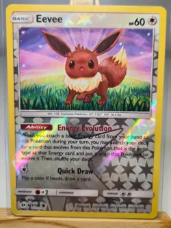 Eevee 101/149 SM Base Set Reverse Holo N/M POKEMON ENGLISCH VINTAGE - Image 1