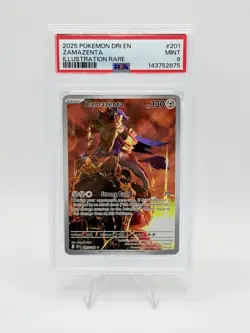 Zamazenta 201/182 Illustration Rare 2025 Pokemon Destined Rivals PSA 9 Mint - Image 1