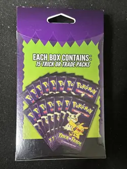 2025 Pokemon Trick or Trade Sealed Box With 15 Booster Packs Brand New - Image 1