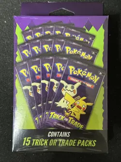 2025 Pokemon Trick or Trade Sealed Box With 15 Booster Packs Brand New - Image 2