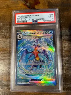 Pokemon 2023 Paradox Rift Special Illustration Rare GARCHOMP EX #245 PSA 9 Mint - Image 1