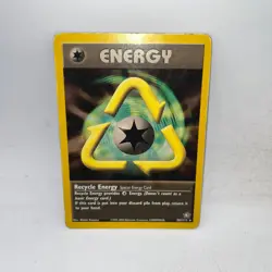 Recycle Energy 105/111 Rare Neo Genesis Pokemon Unlimited Heavily Played - Image 1
