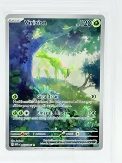 Virizion 095/086 Illustration Rare - White Flare - Pokemon TCG English PSA 8 - Image 2