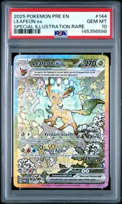 Pokemon Leafeon ex SIR 144/131 PSA 10 - Prismatic Evolutions - Image 1