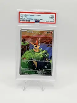 2025 POKEMON SVP PROMO UNOVA VICTINI ILLUSTRATION COLLECTION #208 VICTINI PSA 9 - Image 1
