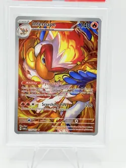 Pokemon Infernape 2024 Twilight Masquerade Illustration Rare 173/167 PSA Mint 9 - Image 2