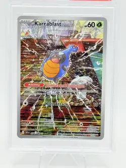 2025 POKEMON BLK EN-BLACK BOLT ILLUSTRATION RARE #094 KARRABLAST PSA 9 - Image 2