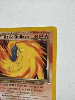 Dark Quilava 39/105 Neo Destiny Regular MP Unlimited Vintage Pokemon - Image 5