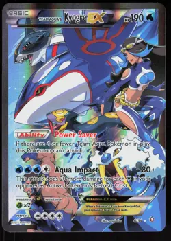 Pokemon Team Aqua's Kyogre EX 6/34 Double Crisis Ultra Rare Lightly Played - Image 1