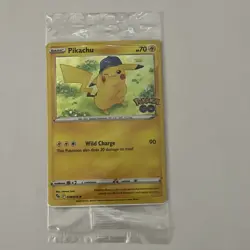Pikachu 028/078 Pokemon GO Holo SEALED PROMO Card - Image 1
