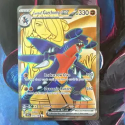 The Pokemon Company Pokemon TCG Cynthia's Garchomp ex 215/182 Full Art Holo - Image 1