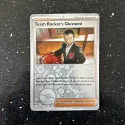 Team Rocket's Giovanni 174/182 Destined Rivals Pokemon Reverse Holo - Image 1